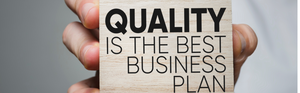 Focusing on quality versus quantity when building your brand and your scaling your business.>
